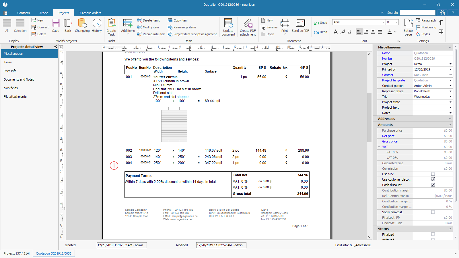 ingenious software projects detailview multi position