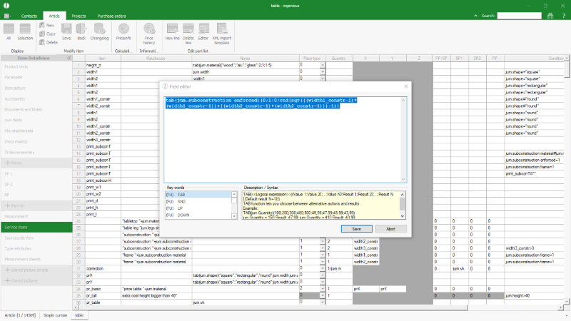 Click to Enlarge Field editor in the compatibility mode