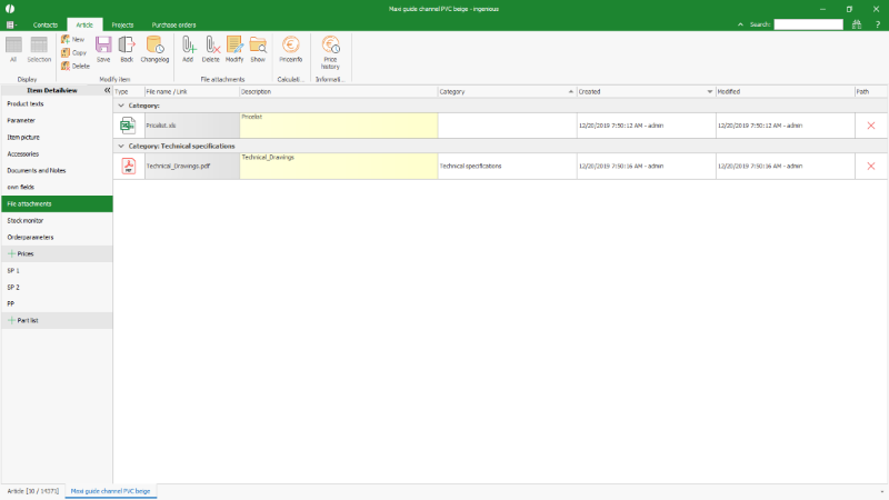 Click to Enlarge File attachments of an article