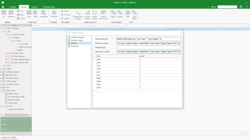 Click to Enlarge Preview of the variants