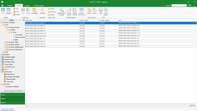 Click to Enlarge Completed articles