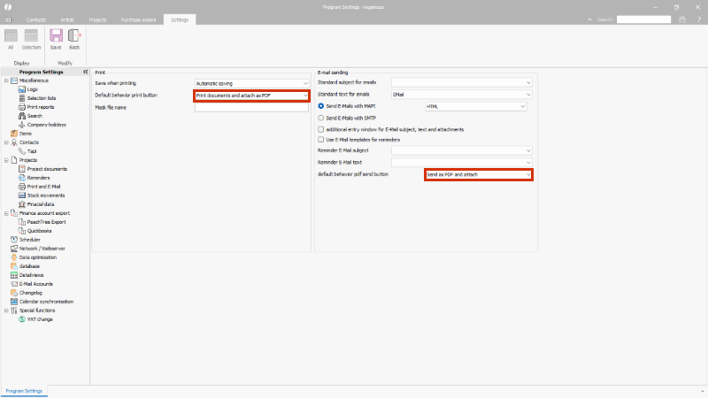 Configuring automatic saving in file attachments