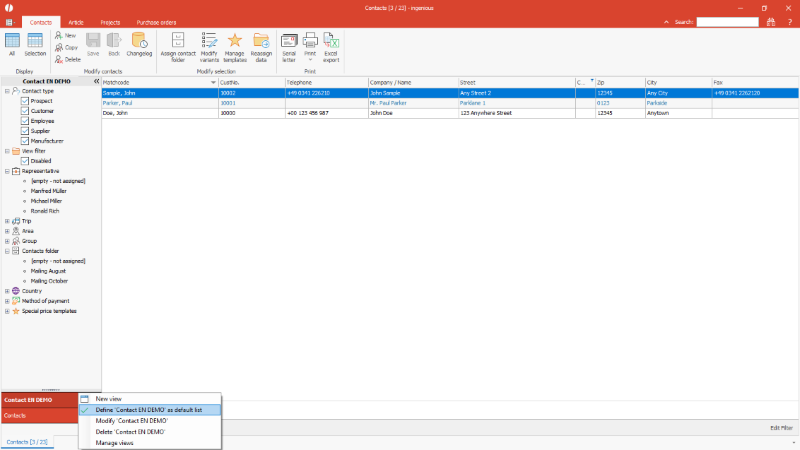 Click to Enlarge Define list view as default list