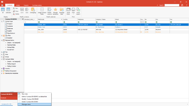 Click to Enlarge Opening the list view administration
