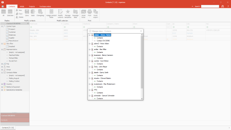 Click to Enlarge Copying list views for other users
