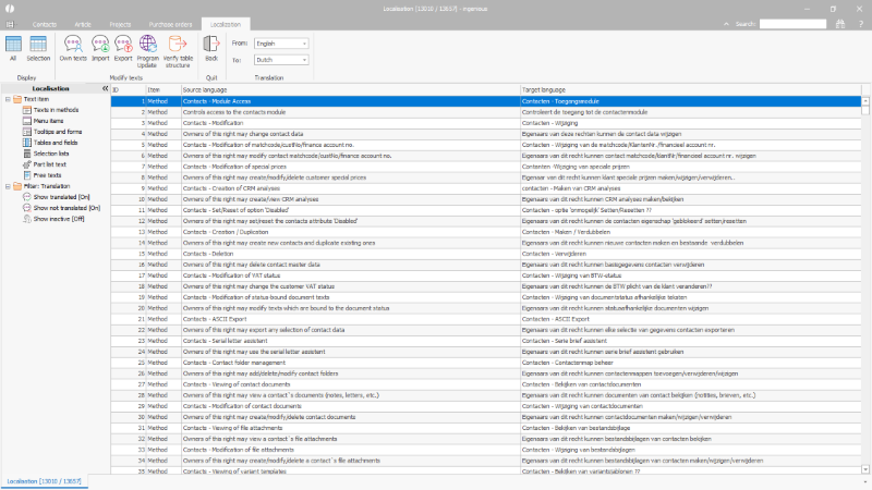 The localization module