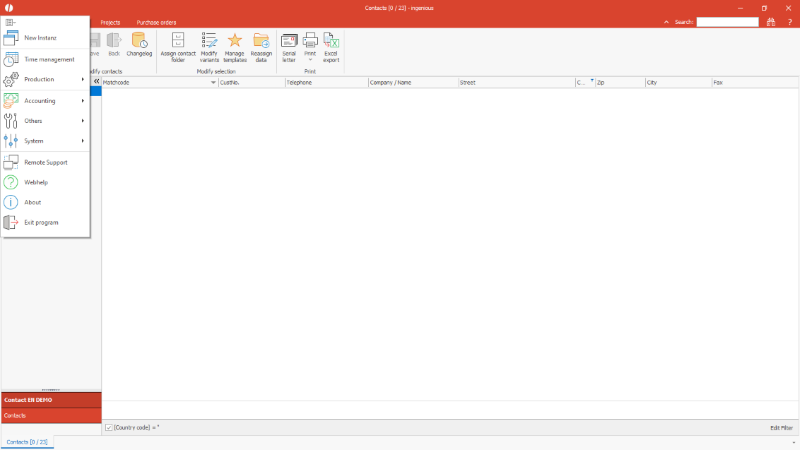 Click to Enlarge Start button of ingenious