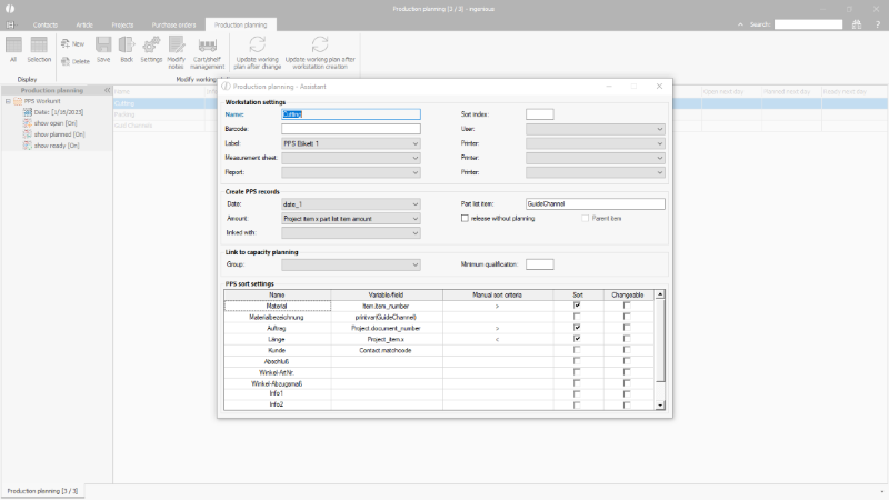 Click to Enlarge PPS Workstation settings
