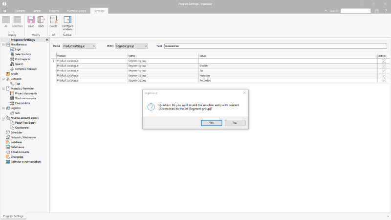 Click to Enlarge Confirmation of the addition