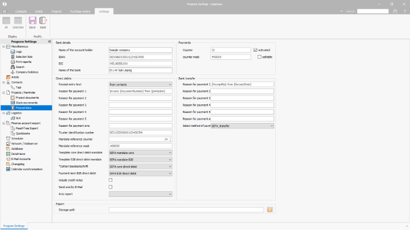 Click to Enlarge Financial data