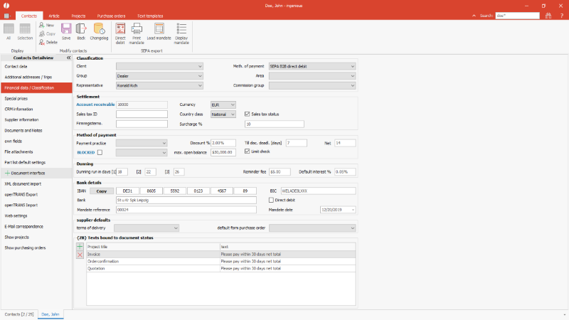 Customer-individual surcharge