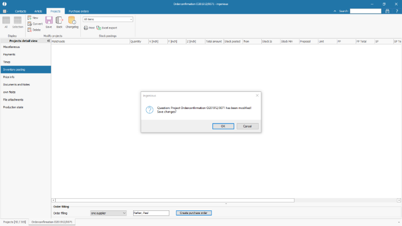 Create a commission order