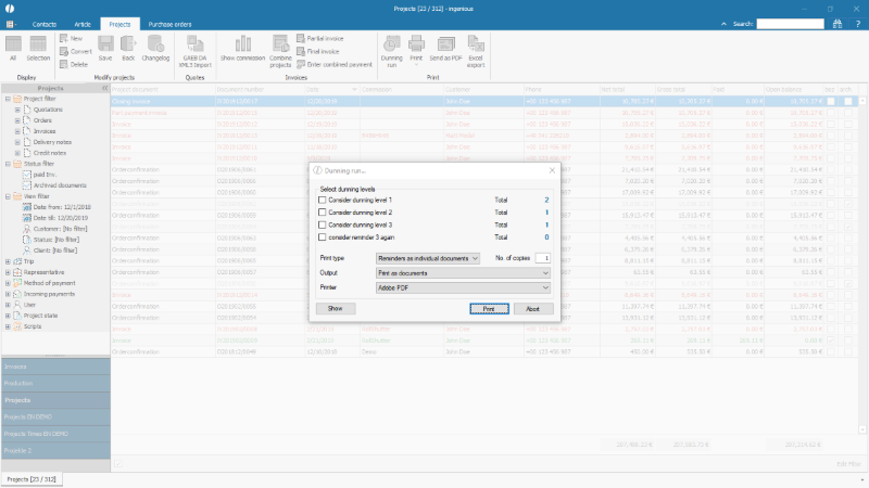 Preview of individual reminder
