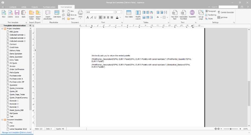 Placeholders to show rental products