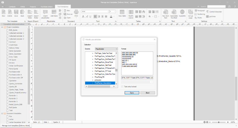 Placeholder for description of a rental product